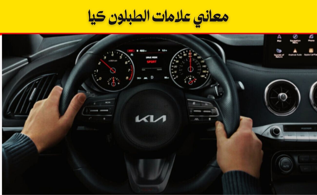 علامات التحذير في طبلون السيارة كيا