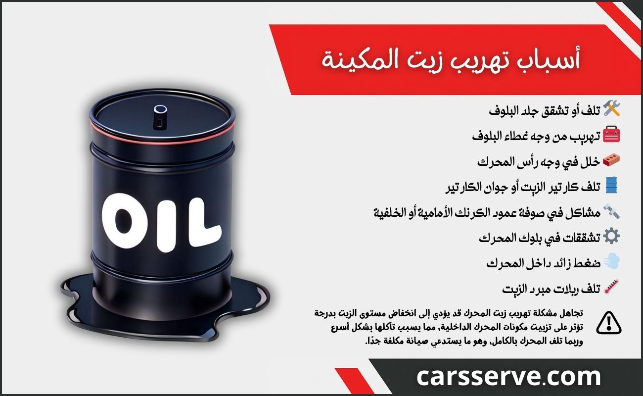 أسباب تهريب زيت المكينة