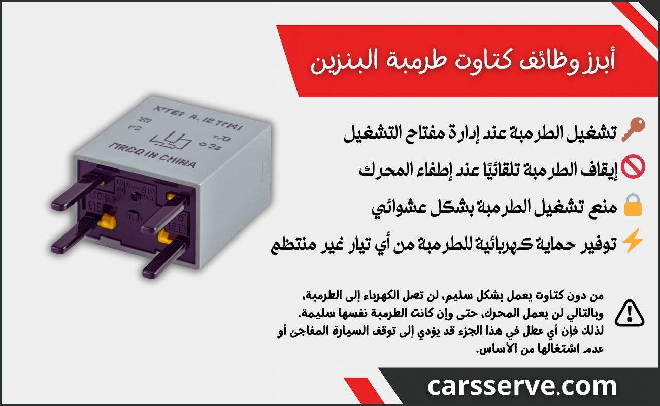 أبرز وظائف كتاوت طرمبة البنزين