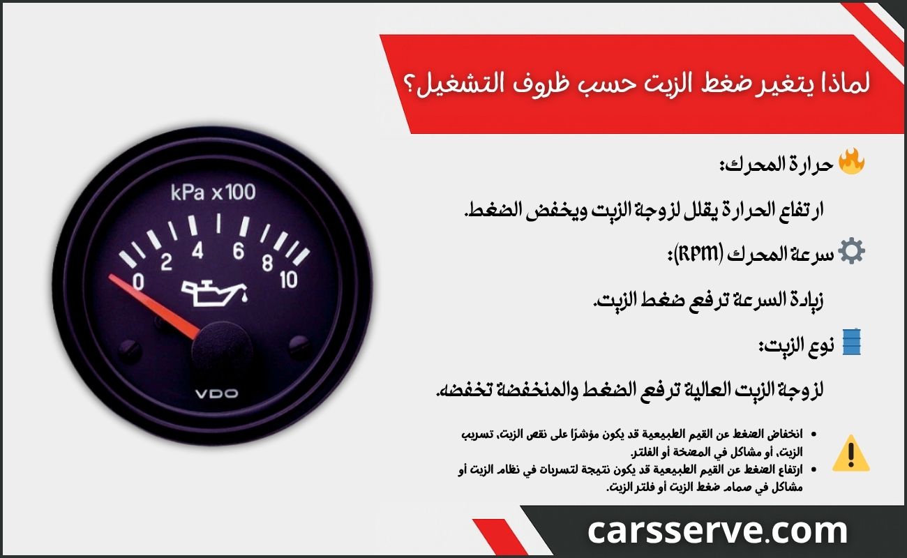 ما هو ضغط زيت المحرك الطبيعي؟