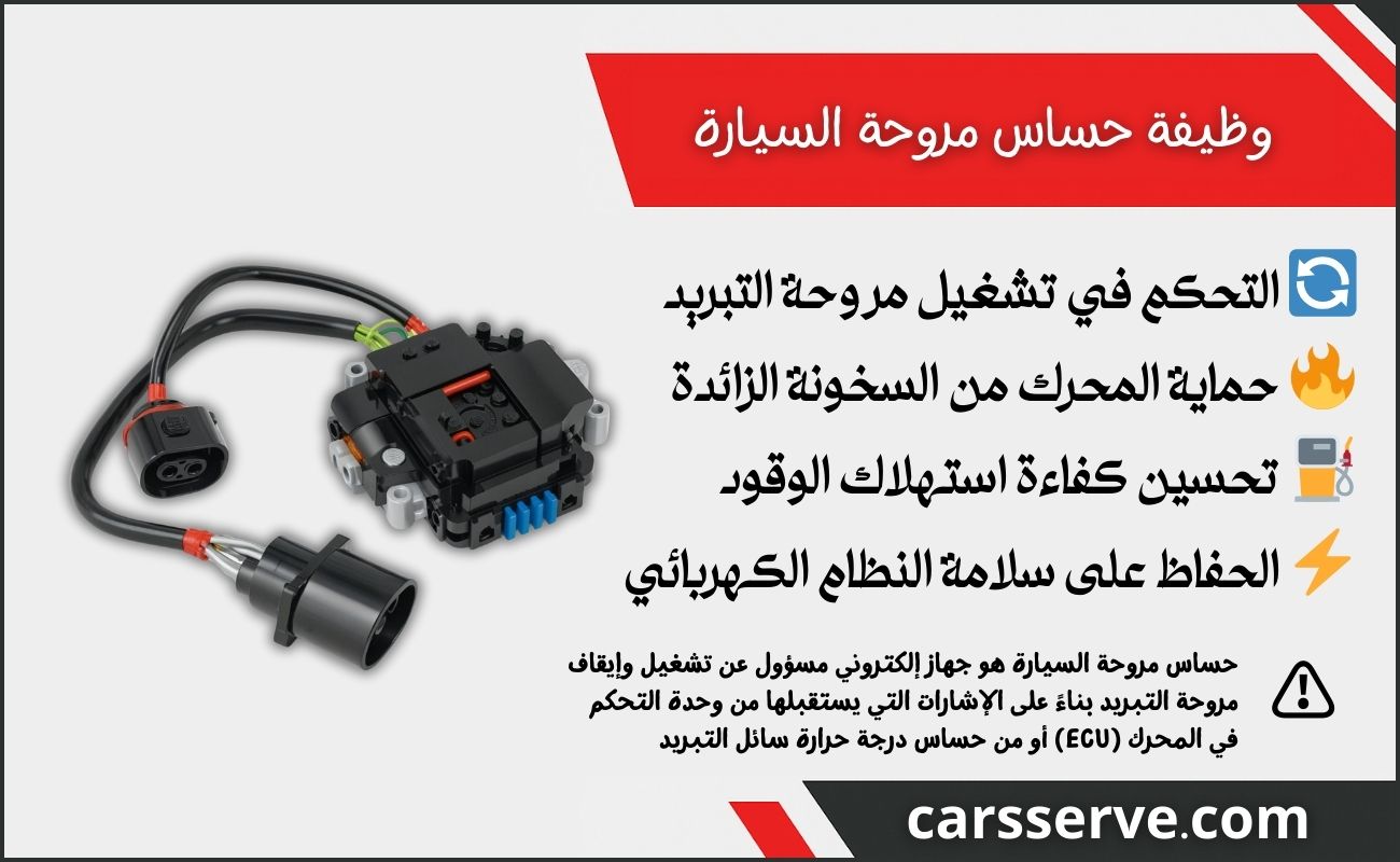وظيفة حساس مروحة السيارة