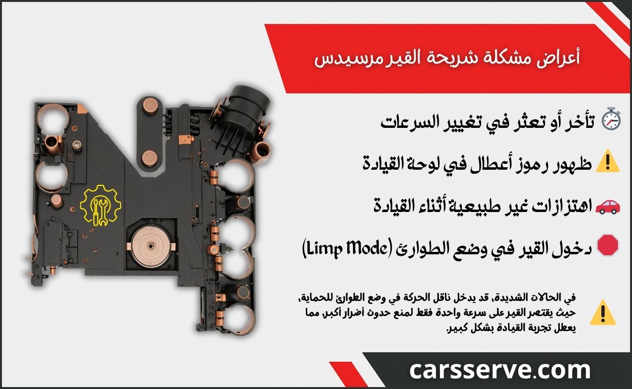 أعراض مشكلة شريحة القير مرسيدس