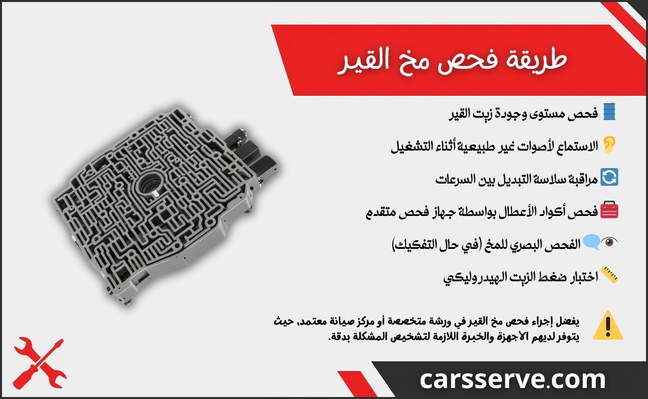 طريقة فحص مخ القير