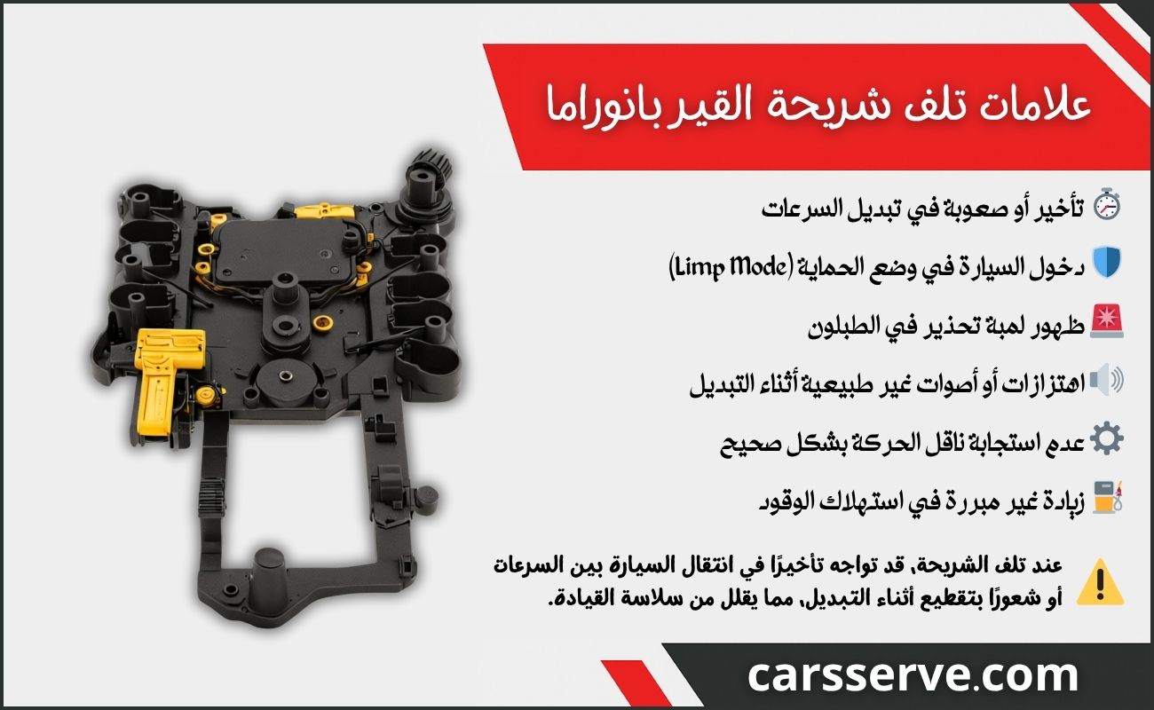 علامات تلف شريحة القير بانوراما