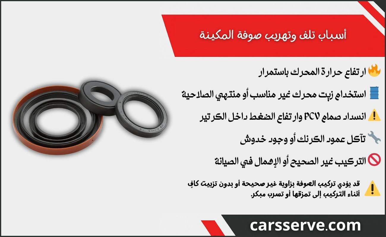 أسباب تلف وتهريب صوفة المكينة