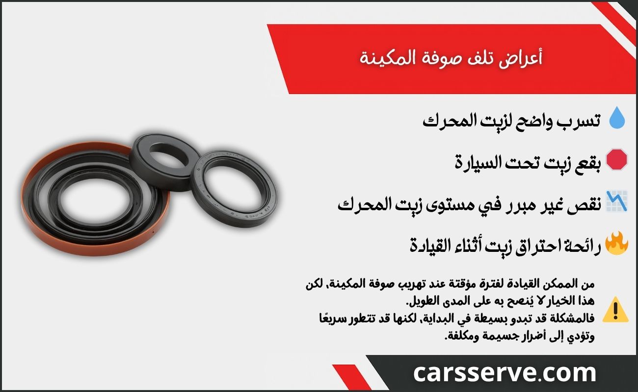 أعراض تلف صوفة المكينة