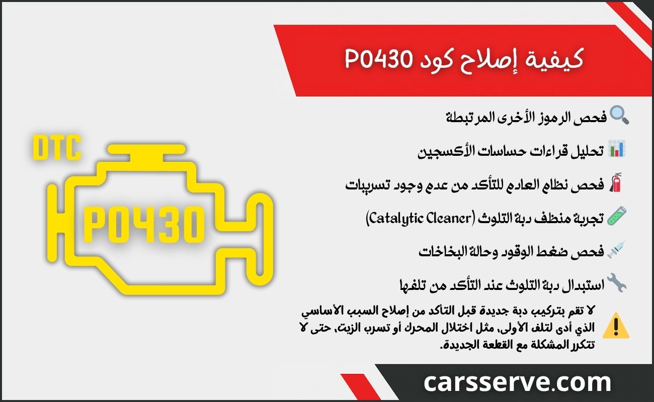 كيفية إصلاح رمز P0430