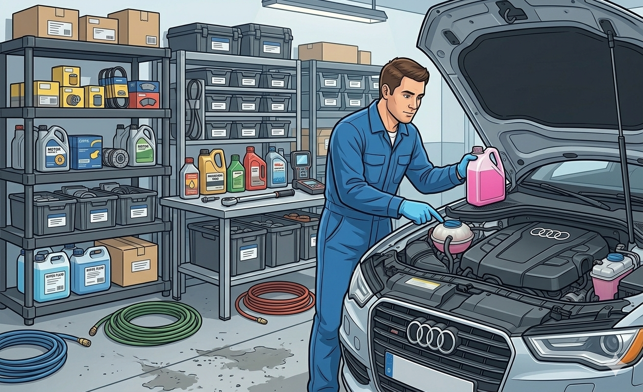 صيانة الفني للسيارة للحفاظ على حرارتها الطبيعية.