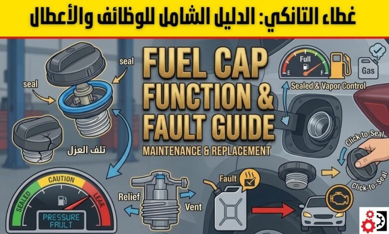 غطاء التانكي الدليل الشامل للوظائف والأعطال والاستبدال