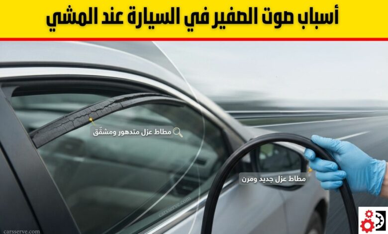 صوت صفير في السيارة عند المشي